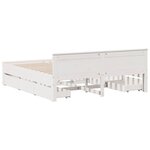 vidaXL Cadre de lit sans matelas avec tête de lit 200x200 cm bois pin