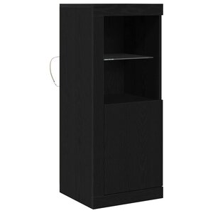 vidaXL Buffet LED Noir 41 x 37 x 100 cm Bois d'ingénierie
