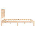 vidaXL Cadre de lit sans matelas bois de pin massif