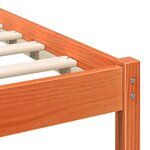 vidaXL Cadre de lit Marron cire 90 x 190 cm Bois massif en pin