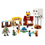 LEGO® Minecraft™ 21273 : Les Ghasts attaquent le village avec montgolfière et personnages