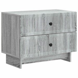vidaXL Cabinet de chevet avec tiroir Sonoma gris 62 x 34 5 x 47 5 cm
