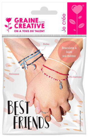 Kit bracelets perles rocailles Breloque Best Friends