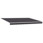 vidaXL Auvent Rétractable Anthracite 450 × 300 cm Tissu  Métal