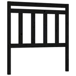 vidaXL Tête de lit Noir 96x4x100 cm Bois massif de pin