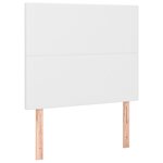 vidaXL Tête de lit à LED Blanc 80x5x118/128 cm Similicuir