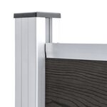 vidaXL Panneau de clôture WPC 180x146 cm Gris