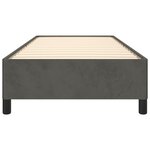 vidaXL Cadre de lit sans matelas gris foncé 90x190 cm velours