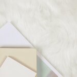 vidaXL Tapis en fausse Tafalla Blanc Ø 80 cm Polyester