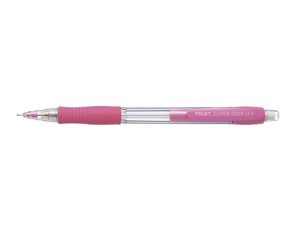 Porte-mine SUPERGRIP H185 0 5 mm Plastique Grip Caoutchouc Rose x 12 PILOT