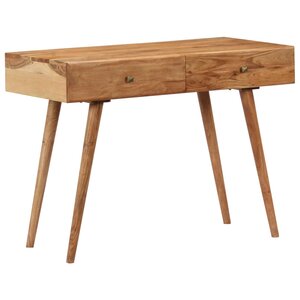 vidaXL Bureau 100x51x76 cm Bois d'acacia solide
