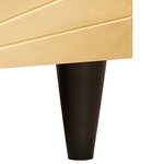 vidaXL Meuble TV Noir et or 80 x 33 x 46 cm bois de manguier massif