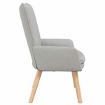 vidaXL fauteuil Gris nuage 63 x 67 x 94 cm Tissu Sherpa
