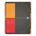 Cahier International Organiserbook A4+, double spirale, 80 feuilles/160 pages, carreaux de 5 x 5 mm, 90 g/m²