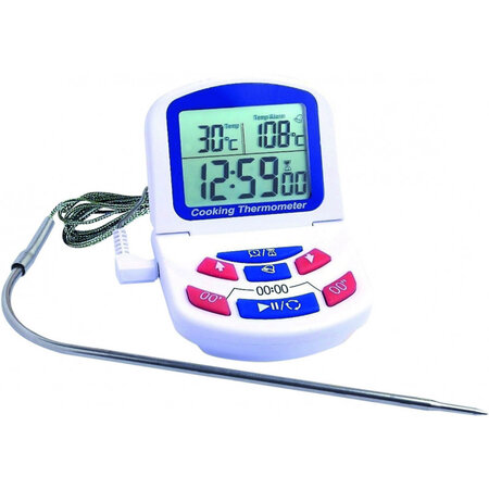 Thermomètre électronique avec sonde inox par cordon - stalgast -  - 73 x22x126mm