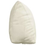 vidaXL Coussin de Dos Crème 60 x 20 x 50 cm Tissu en velours côtelé