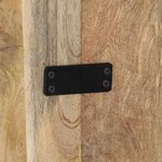 vidaXL Tête de lit 160 cm bois de manguier brut massif