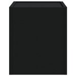 vidaXL Table de chevet murale noir 45x30x35 cm