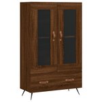 vidaXL Buffet haut chêne marron 69 5x31x115 cm bois d'ingénierie