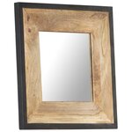 vidaXL Miroir 50x50 cm Bois de manguier massif