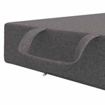 vidaXL Canapé-lit pliable 90 x 67 x 45 cm Gris clair