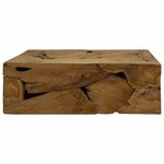 vidaXL Table basse 90x50x30 cm Teck véritable Marron