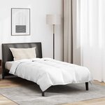 vidaXL Couette Autre avec oreiller 2 Pièces Blanc 155 x 220 cm Bas