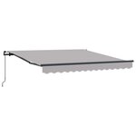 vidaXL Auvent Rétractable Gris clair 300 x 250 cm Polyester et Acier