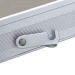 vidaXL Table pliable de camping avec 4 sièges Acier Aluminium