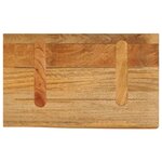 vidaXL Dessus de table à bord vivant 50x40x2 5 cm bois massif manguier