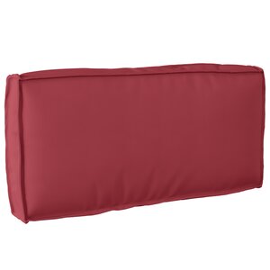 vidaXL Coussin pour dossier de palette Bordeaux 80 x 40 x 12 cm