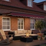 vidaXL Auvent rétractable électrique 3 5 x 2 5 m
