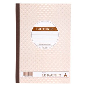 Manifold Autocopiant 210x148 Factures 50 Dupli - Avoine - X 5 - Le Dauphin