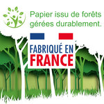 69-4505 Carte La French Touch Froggy Grenouille en Marinière Béret Baguette de Pain Vin Fromage Camembert Clichés français Illustration Humoristique - Avec Enveloppe 12x17cm - Fabrication française