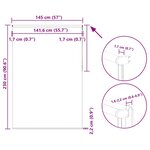 vidaXL Store enrouleur occultant café 145x230 cm largeur du tissu