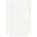 vidaXL Tables de chevet 2 Pièces Blanc 60x34x51 cm Bois de pin solide