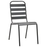 Ensemble de salle à manger de jardin vidaXL 9 pièces gris anthracite