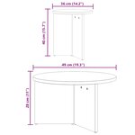 vidaXL Ensemble de tables basses 2 Pièces Blanc 49 x 49 x 28 cm