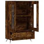 vidaXL Buffet haut chêne fumé 69 5x31x115 cm bois d'ingénierie