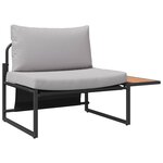 vidaXL Ensemble de salle à manger pour jardin 3 Pièces Gris clair Acier