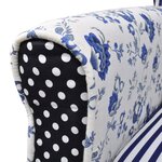 vidaXL Fauteuil avec design de patchwork Tissu