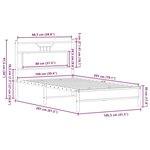 vidaXL Cadre de lit sans matelas chêne sonoma 100x200 cm