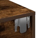 vidaXL Étagère murale avec tiroirs chêne fumé bois d'ingénierie