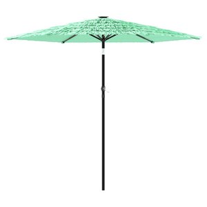 vidaXL Parasol de jardin avec mât en acier vert 223x223x213 cm