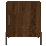 vidaXL Tables de chevet 2Pièces chêne marron 40x40x50cm bois d'ingénierie