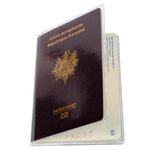 Etui De Protection Pour Passeport 2 Volets Pvc Lisse 20/100e - Cristal - X 10 - Exacompta