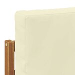 vidaXL 2 Pièce Sofa de milieu extérieur Bois d'Acacia Massif Naturel