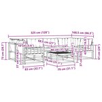 vidaXL Ensemble de canapés d'extérieur 7 pc Blanc et crème