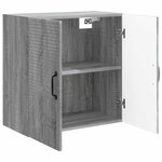 vidaXL Armoire Murale Sonoma gris 59 x 31 x 60 cm Bois d'ingénierie