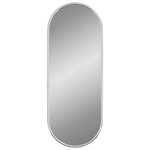 vidaXL Miroir mural Argenté 40x15 cm Ovale